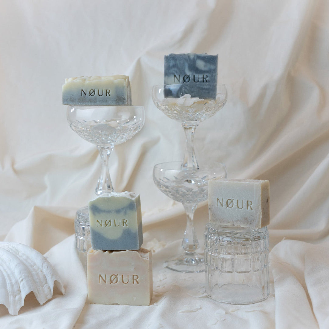 blau graue nour seifen fuer jeden hauttyp, wuerzig frischer Duft