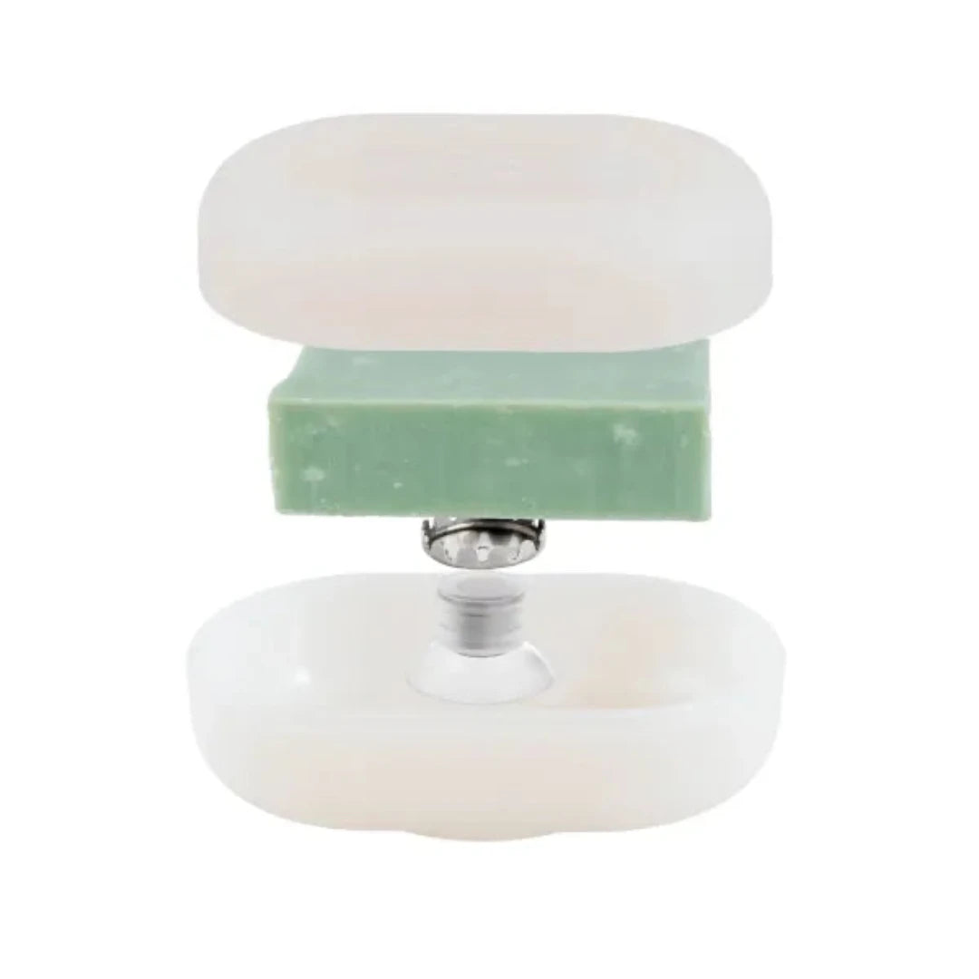 seifenbox mit magnethalter und schwebender seife