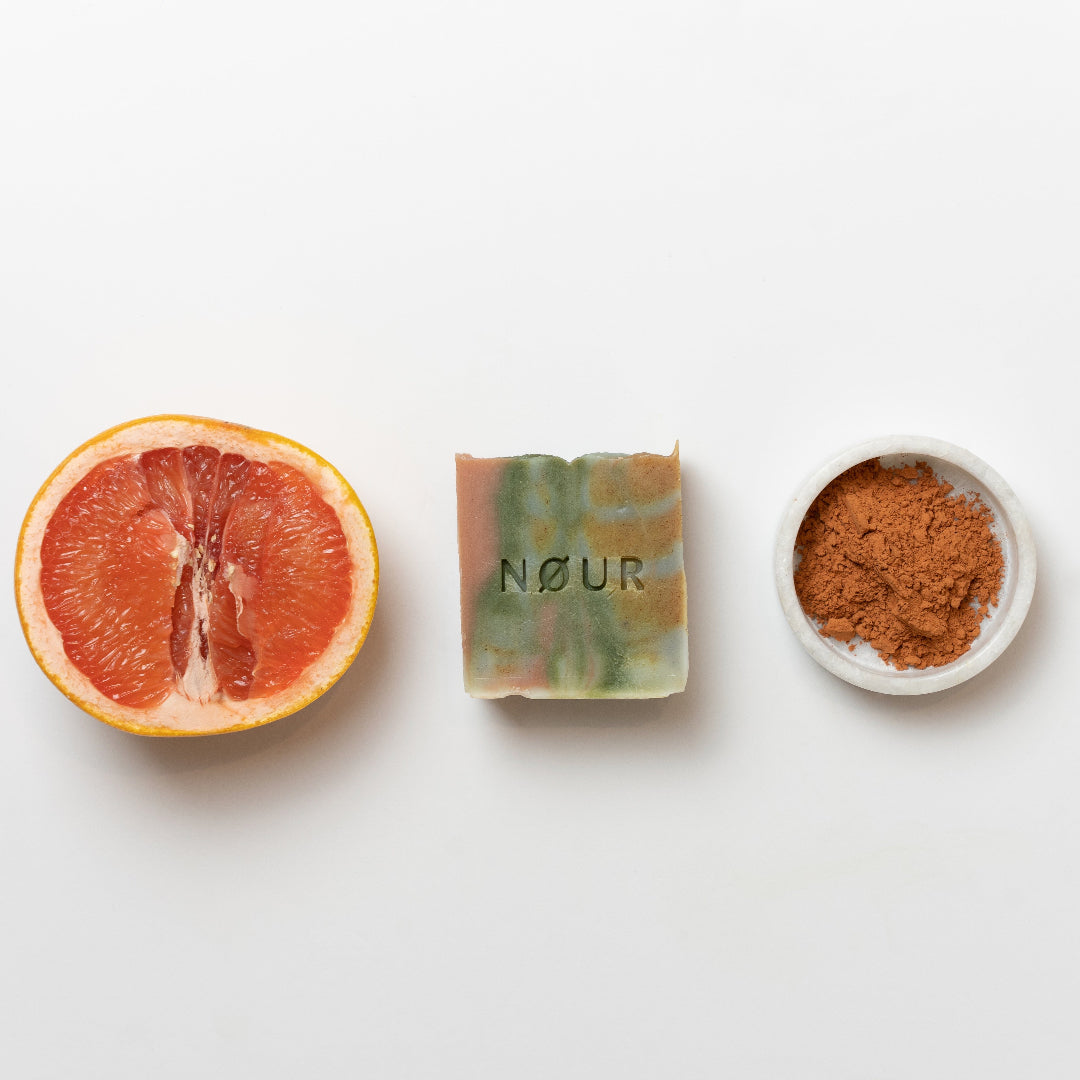 nour seife wild color mit Tonerde und grapefruit bei trockener Haut