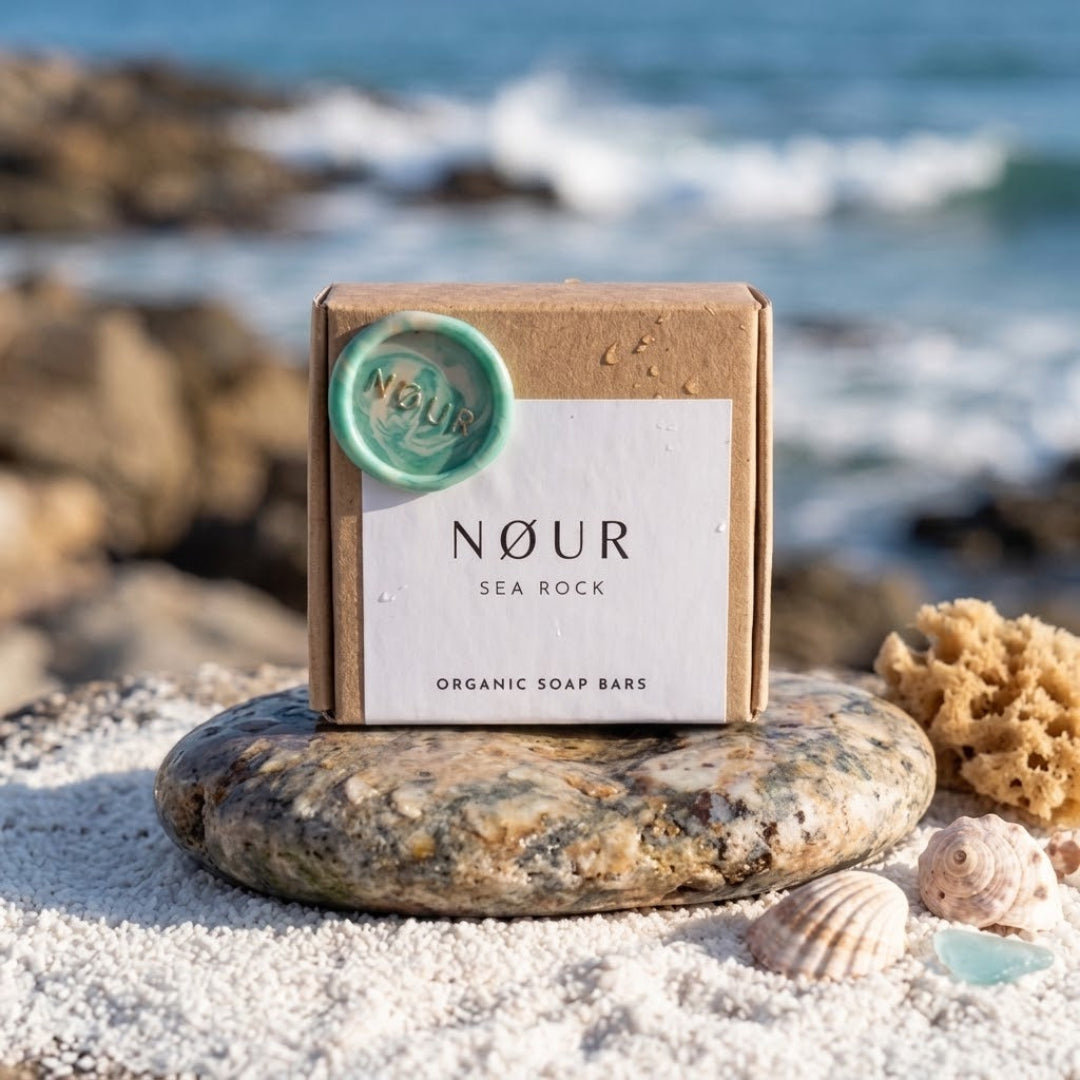 Sea Rock Verpackung am Strand